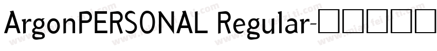 ArgonPERSONAL Regular字体转换